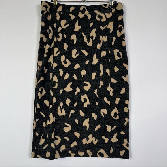 Mauve by Anthropologie Delphine Leopard Print Pencil Skirt – Size Medium - Picture 2 of 8